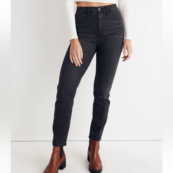 Madewell High Rise Slim Straight Jeans - Picture 3 of 13
